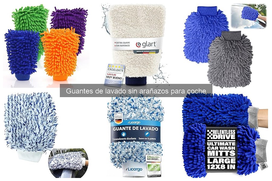 Mejores guantes de lavado sin arañazos para coche 2023