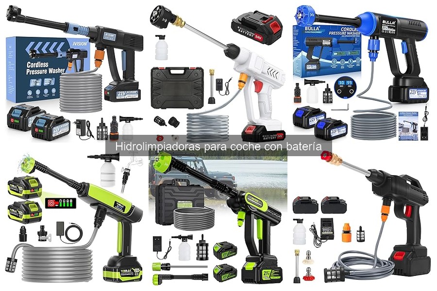 Mejores hidrolimpiadoras a batería para lavar coches en 2023