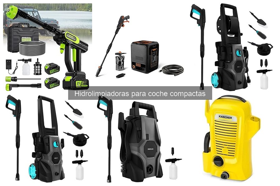 Mejores hidrolimpiadoras compactas para limpiar coche 2023