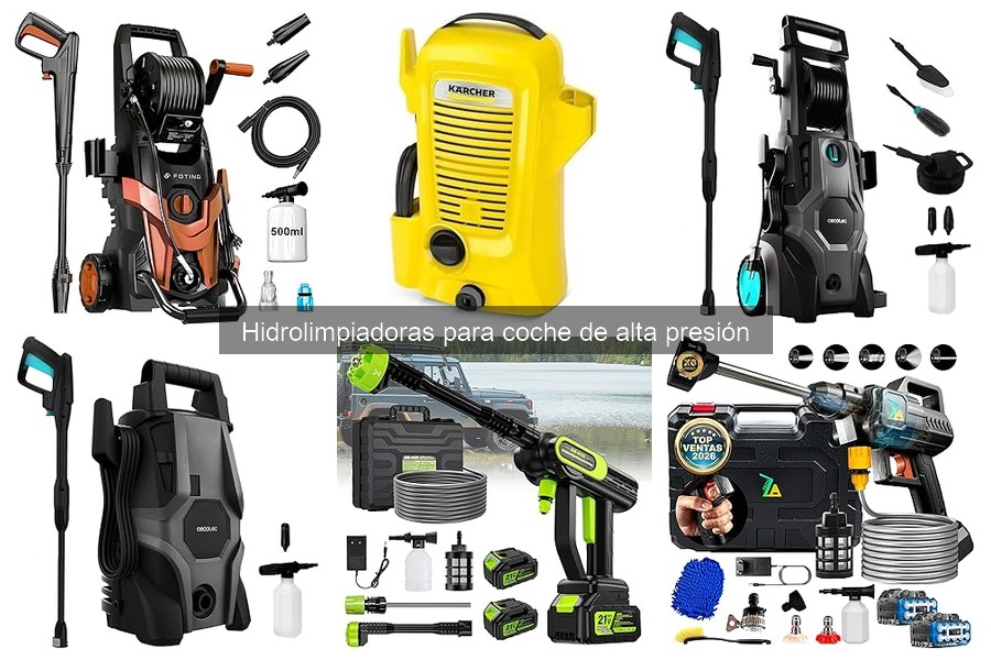 Mejores Hidrolimpiadoras de Alta Presión para Lavar Coches