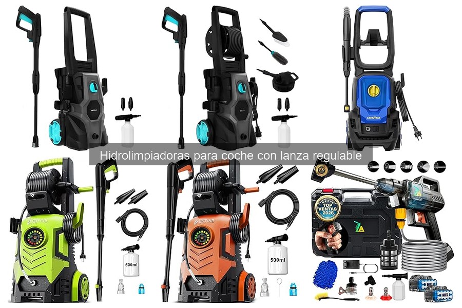 Mejores hidrolimpiadoras para coche con lanza regulable