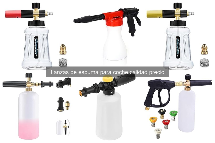 Mejores lanzas de espuma para coche: comparativa calidad-precio