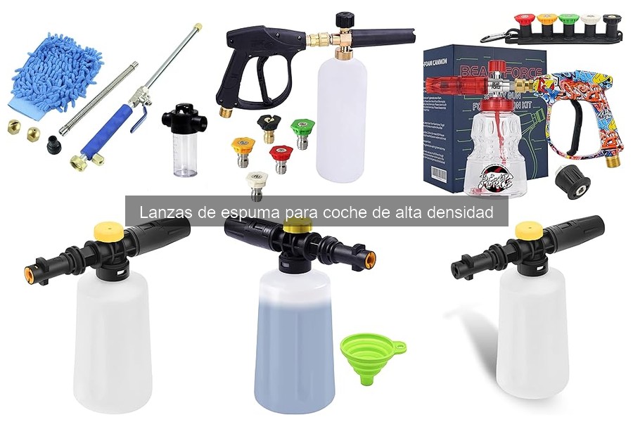 Mejores lanzas de espuma para coche: comparativa y análisis