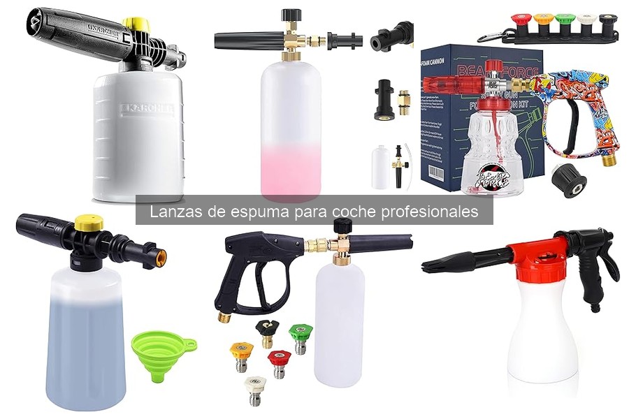 Mejores lanzas de espuma para coche en 2023: Comparativa