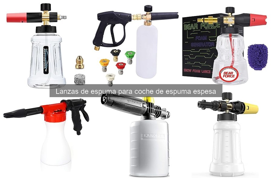 Mejores lanzas de espuma para coches en 2023