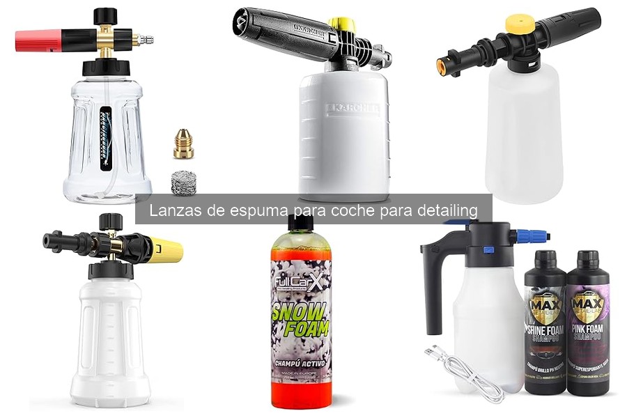 Mejores lanzas de espuma para detailing: comparativa 2023