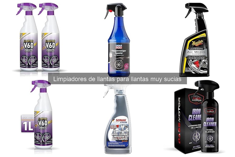 Mejores limpiadores de llantas para suciedad extrema