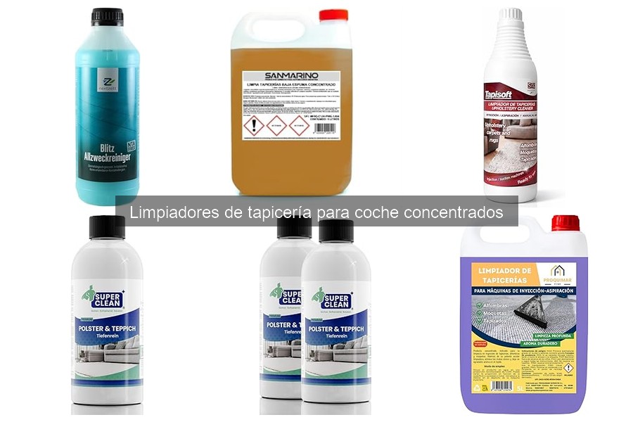 Mejores limpiadores de tapicería concentrados para coches