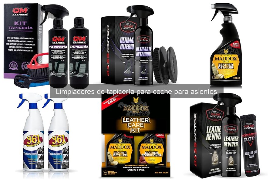 Mejores limpiadores de tapicería para asientos de coche