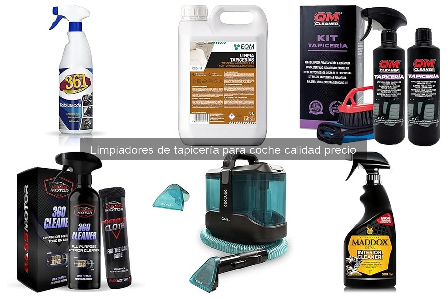 Mejores limpiadores de tapicería para coche calidad-precio