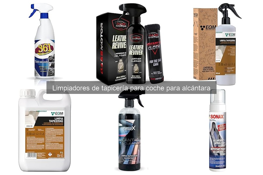 Mejores limpiadores para tapicería de alcántara en coches