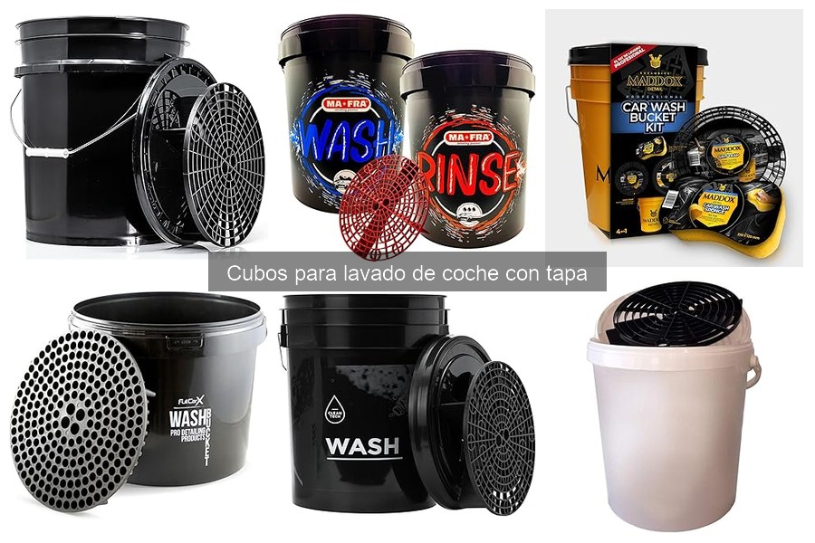 Mejores lugares para comprar cubos de lavado de coche con tapa