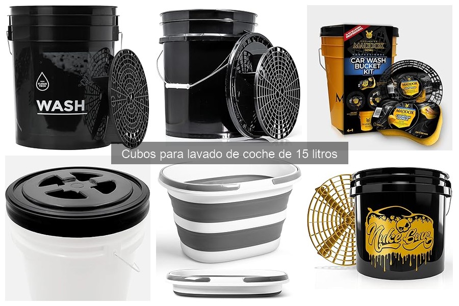 Mejores marcas de cubos de lavado de coche de 15 litros