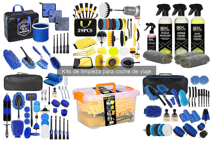 Mejores marcas de kits de limpieza para coche de viaje