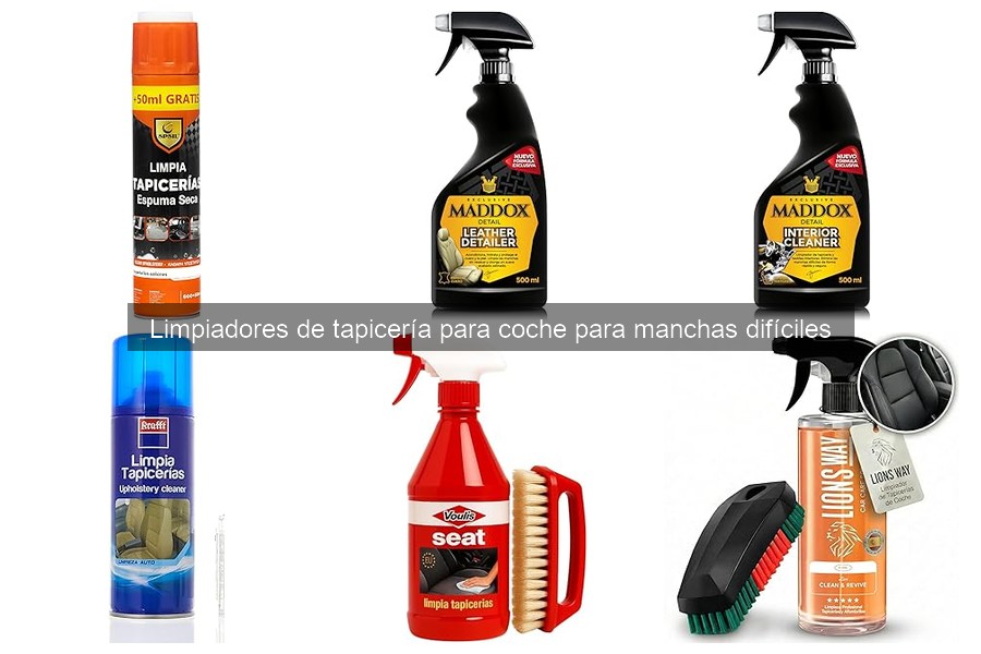 Mejores marcas de limpiadores de tapicería para coches