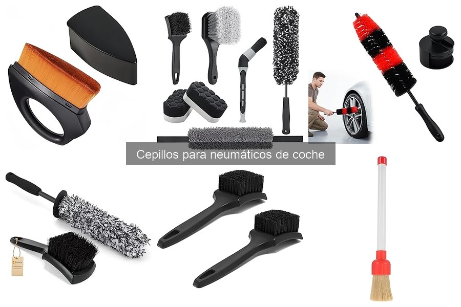 Mejores materiales para cepillos de neumáticos de coche