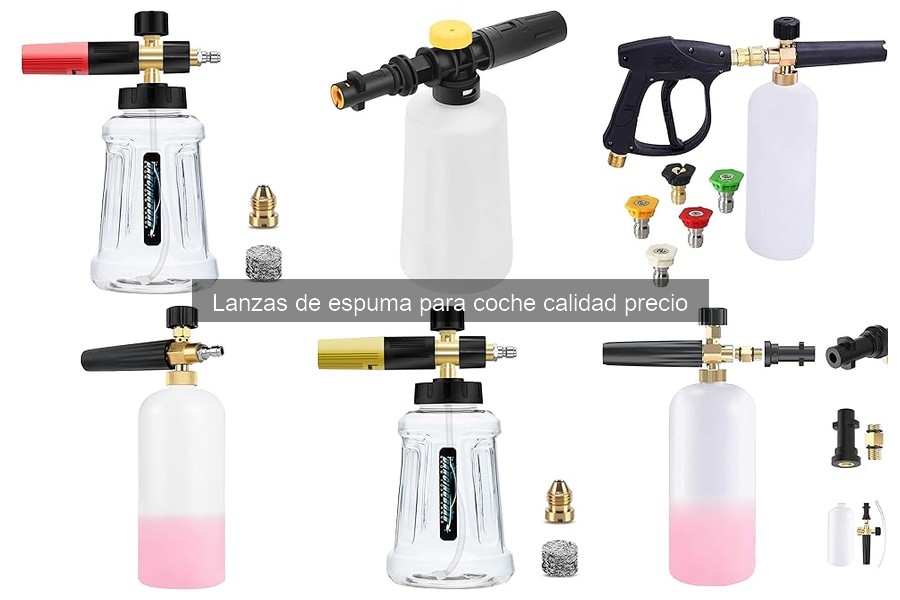 Mejores ofertas y dónde comprar lanzas de espuma para coche