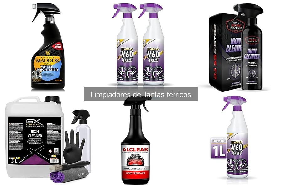 Mejores precios y ofertas en limpiadores de llantas férricos