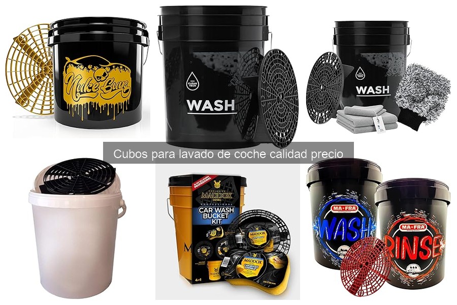 Mejores sitios para comprar cubos de lavado de coche a buen precio