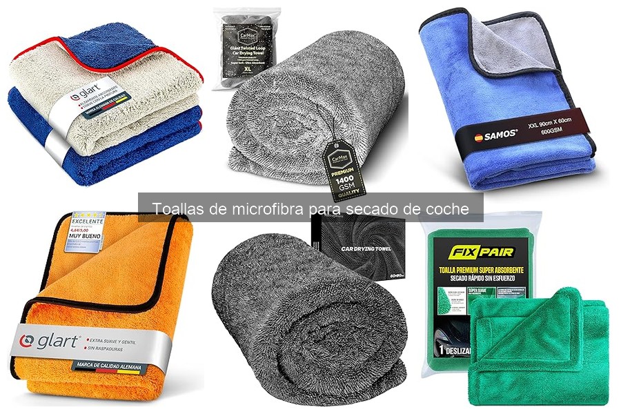 Mejores toallas de microfibra para secar coches: comparativa 2023