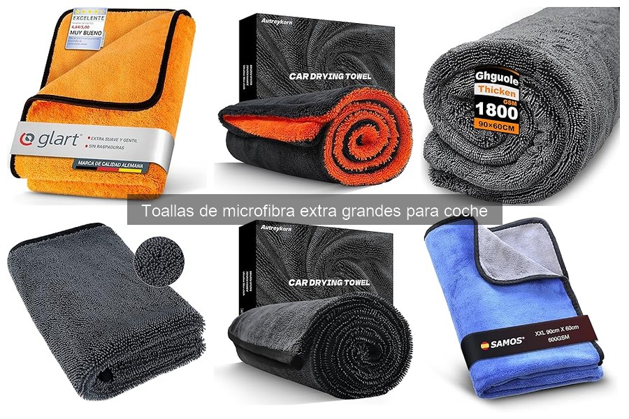 Ofertas en toallas de microfibra extra grandes para coche