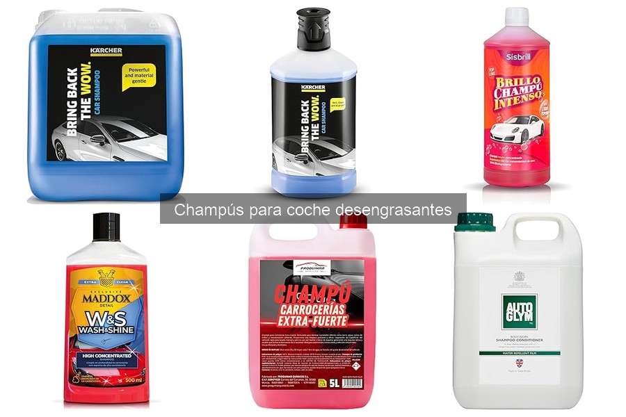 Ofertas y Descuentos en Champús Desengrasantes para Coche