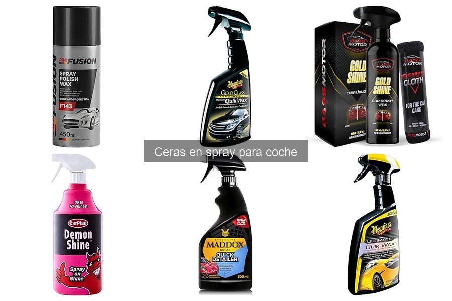 Ofertas y promociones en ceras en spray para coche