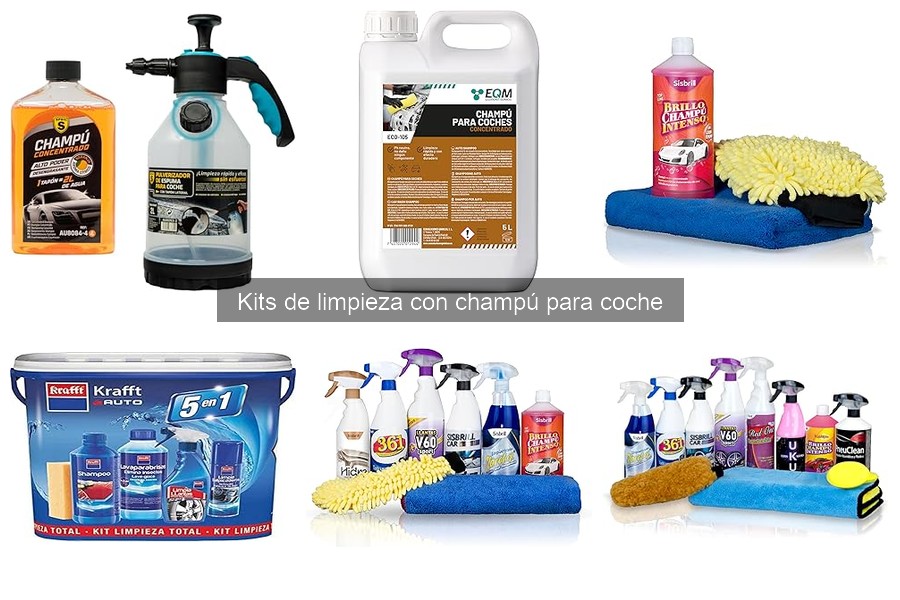 Opiniones de Kits de Limpieza con Champú para Coche