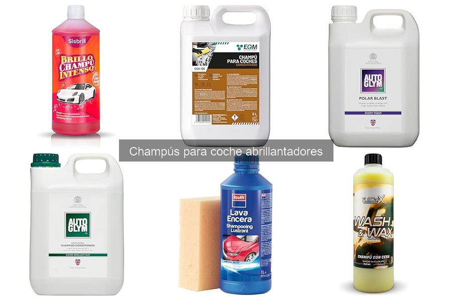 Opiniones de los mejores champús abrillantadores para coche