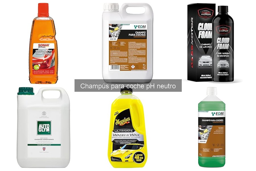 Opiniones sobre champús para coche pH neutro: Comparativa