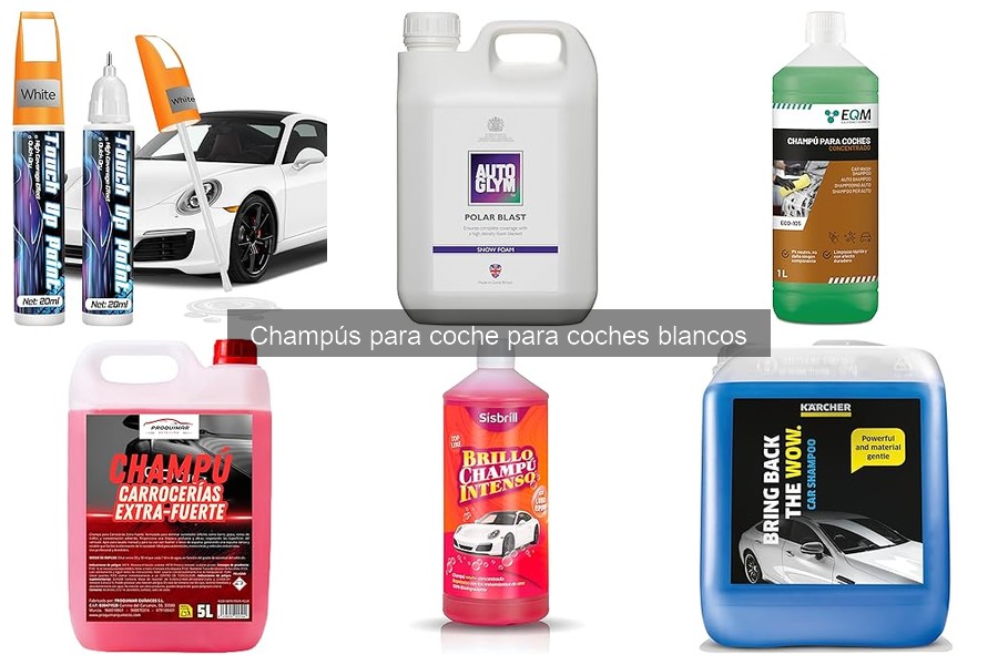 Opiniones sobre champús para coches blancos: mejores opciones