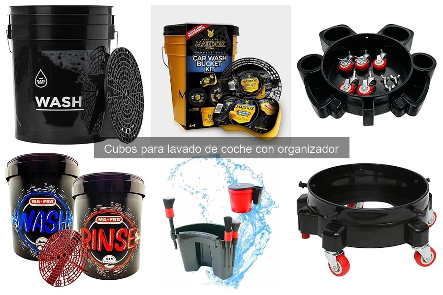Opiniones sobre cubos con organizador para lavado de coche