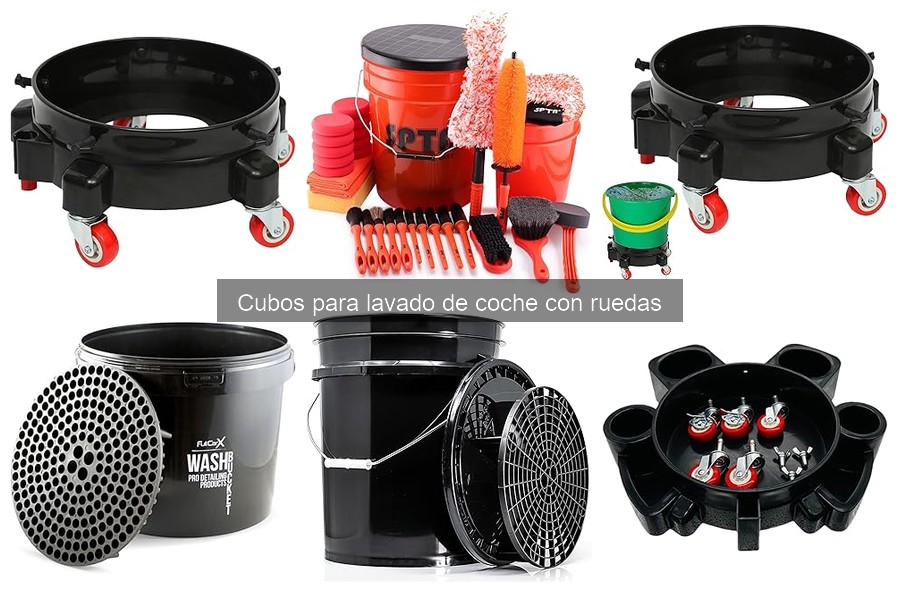 Opiniones sobre cubos para lavado de coche con ruedas