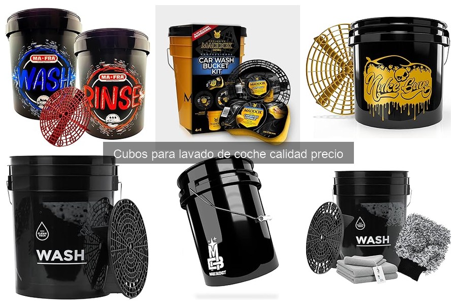 Opiniones sobre cubos para lavado de coche populares