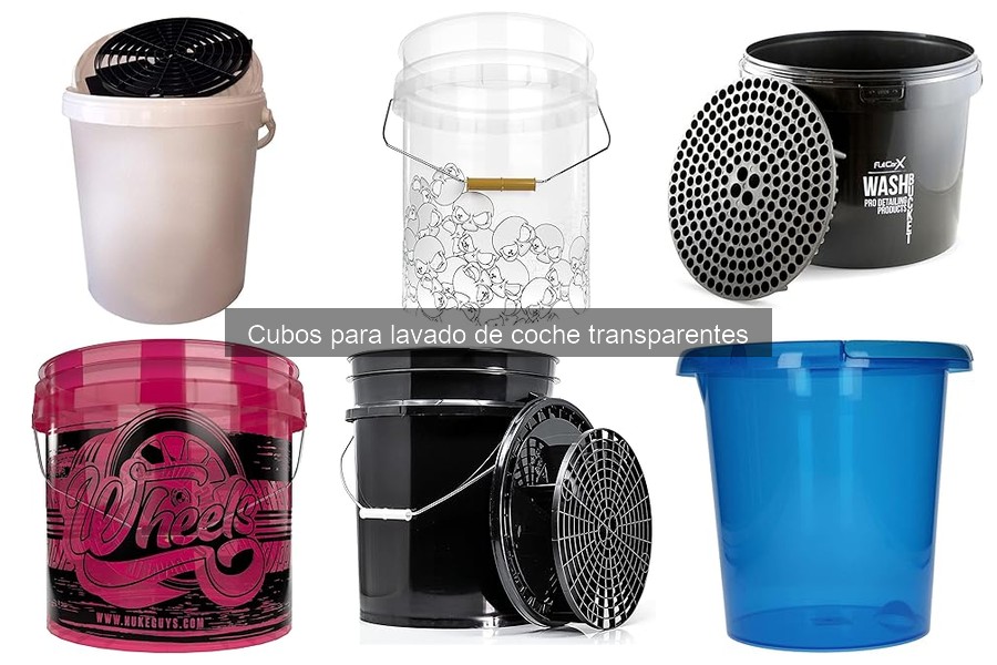 Opiniones sobre cubos transparentes para lavado de coche