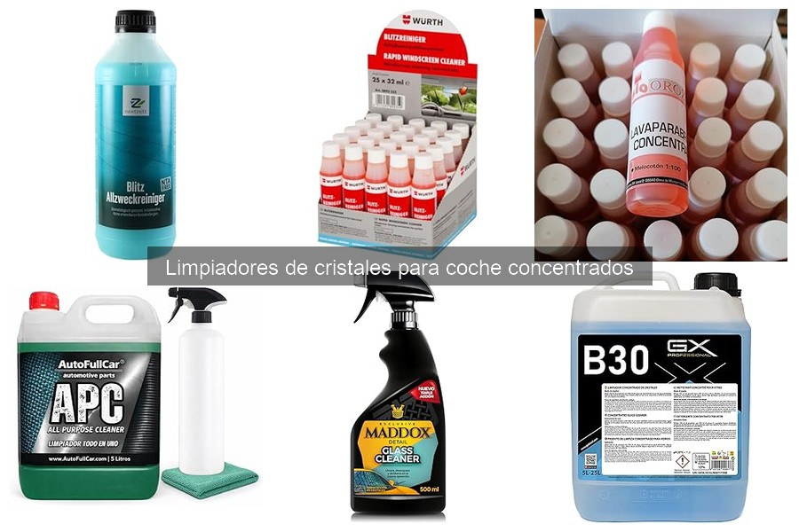 Opiniones sobre Limpiadores de Cristales Concentrados del Coche