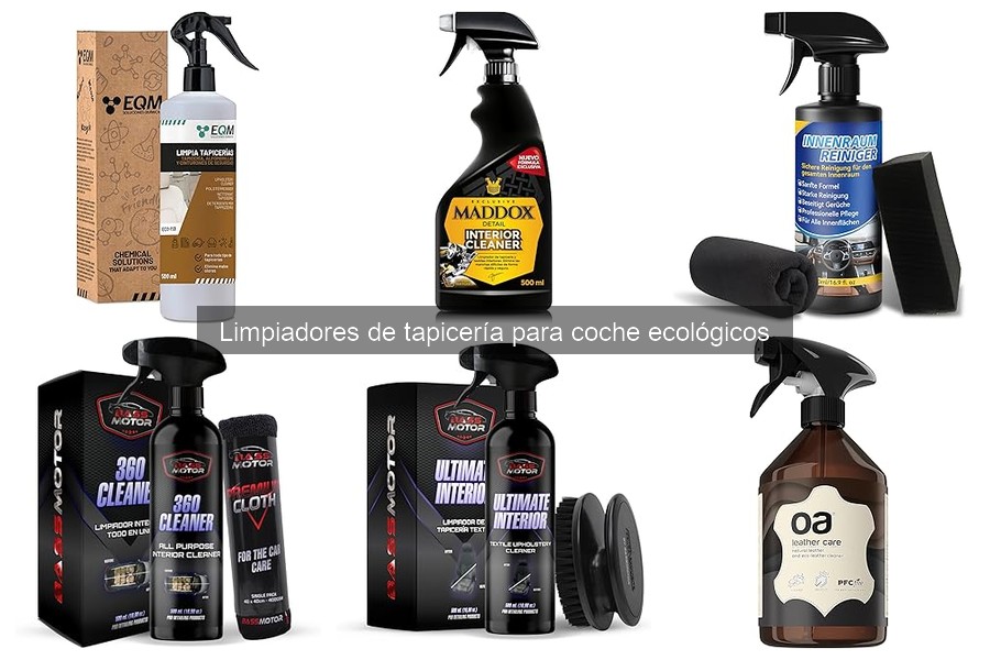 Opiniones sobre limpiadores de tapicería ecológicos para coche