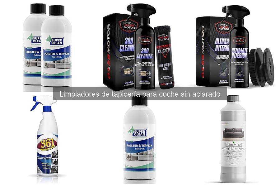 Opiniones sobre limpiadores de tapicería sin aclarado