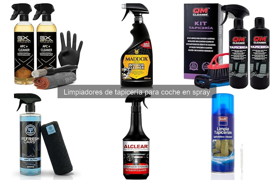 Opiniones sobre los mejores limpiadores de tapicería en spray