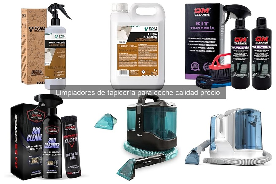 Opiniones sobre los mejores limpiadores de tapicería para coche