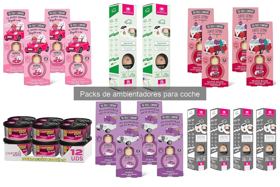 Opiniones sobre los mejores packs de ambientadores para coche