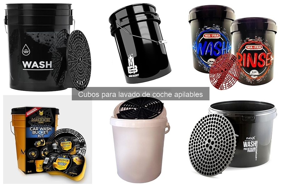 Pasos Efectivos para Usar un Cubo Apilable en el Lavado de Coche