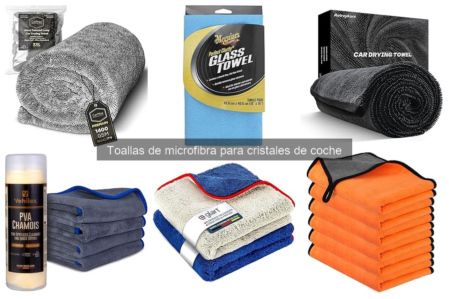 Precio de toallas de microfibra para cristales de coche