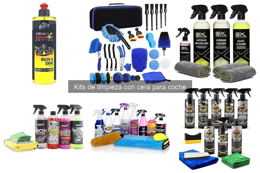 Precio promedio de kits de limpieza con cera para coche