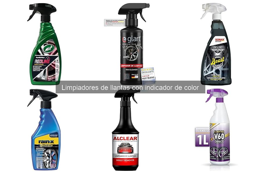 Precios de limpiadores de llantas con indicador de color