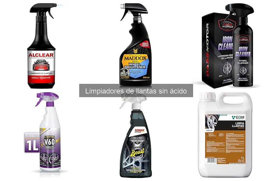 Precios de limpiadores de llantas sin ácido en tiendas online