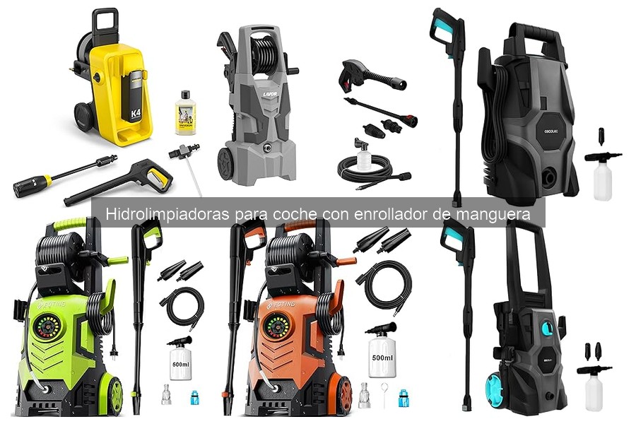** Precios y características de hidrolimpiadoras con enrollador