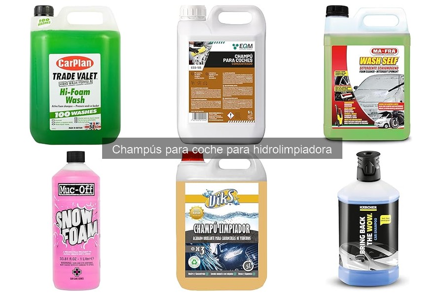 Problemas Comunes al Usar Champú de Coche con Hidrolimpiadora