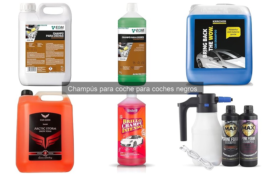 Problemas comunes al usar champús en coches negros y sus soluciones
