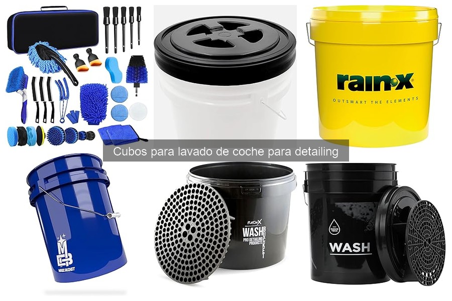 Problemas comunes al usar cubos para lavado de coche